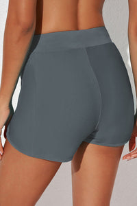 Drawstring Waist Swim Shorts - Premium pantalones cortos from Trendsi - Just $25! Shop now at KisLike