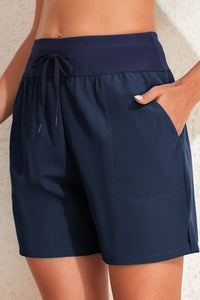 Drawstring Swim Shorts with Pockets - Premium pantalones cortos from Trendsi - Just $27! Shop now at KisLike