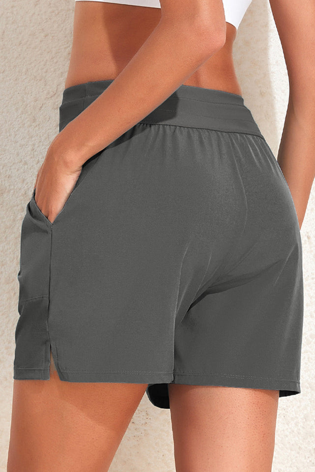 Drawstring Swim Shorts with Pockets - Premium pantalones cortos from Trendsi - Just $27! Shop now at KisLike