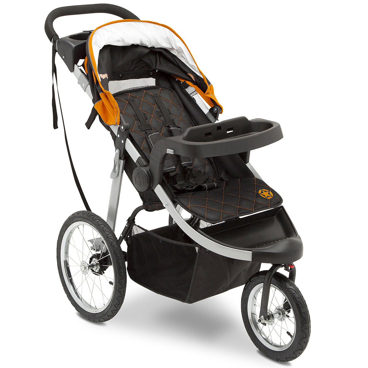 jeep jogging stroller age Jeep Unlimited Range Jogger by Delta Children, Trek Orange Tonal One Size