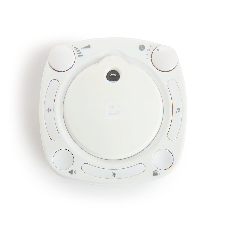 Munchkin Sound Asleep Nursery Projector and Sound Machine with LED Nightlight, Includes 3 Ambient Sounds, 2 Lullabies, and 2 Mozart Compositions White - Premium Nightlights & Soothers from Munchkin - Just $38.99! Shop now at Kis'like