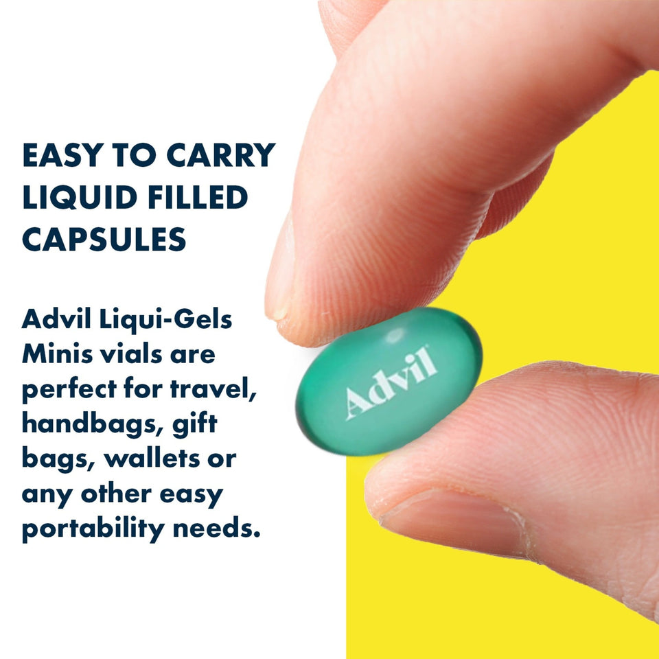 Advil Liqui-Gels Minis Pain and Fever Liquid Capsules, 200 Mg Ibuprofen, 80 Count N/a 80 ct - Premium Headaches & Fever from Advil - Just $13.99! Shop now at Kis'like
