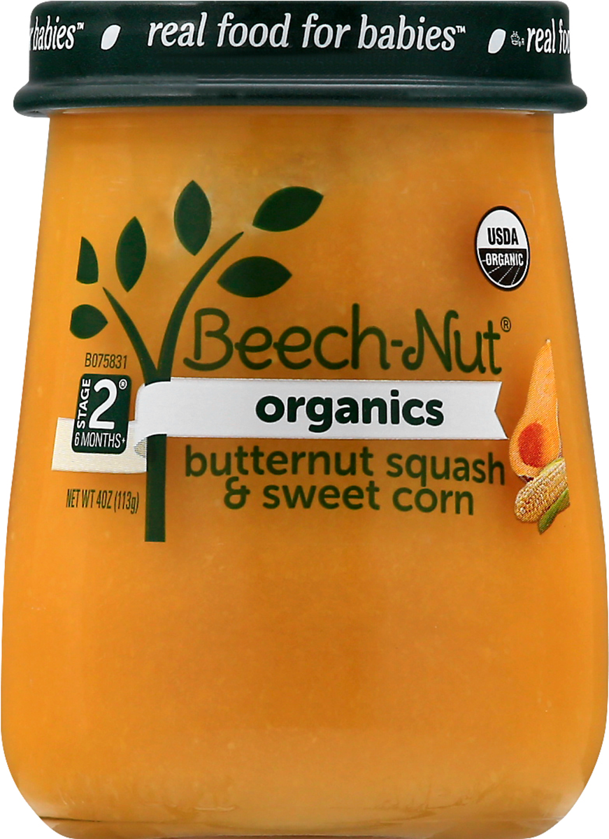 Sweet Corn Beechnut Butternut Squash Beech-Nut Naturals Stage Baby