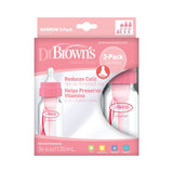 Dr. Brown's Original Baby Bottle, Pink, 4 Ounce, 3-Pack 4 oz - Premium Bottle Feeding from Dr. Brown's - Just $15.99! Shop now at Kis'like