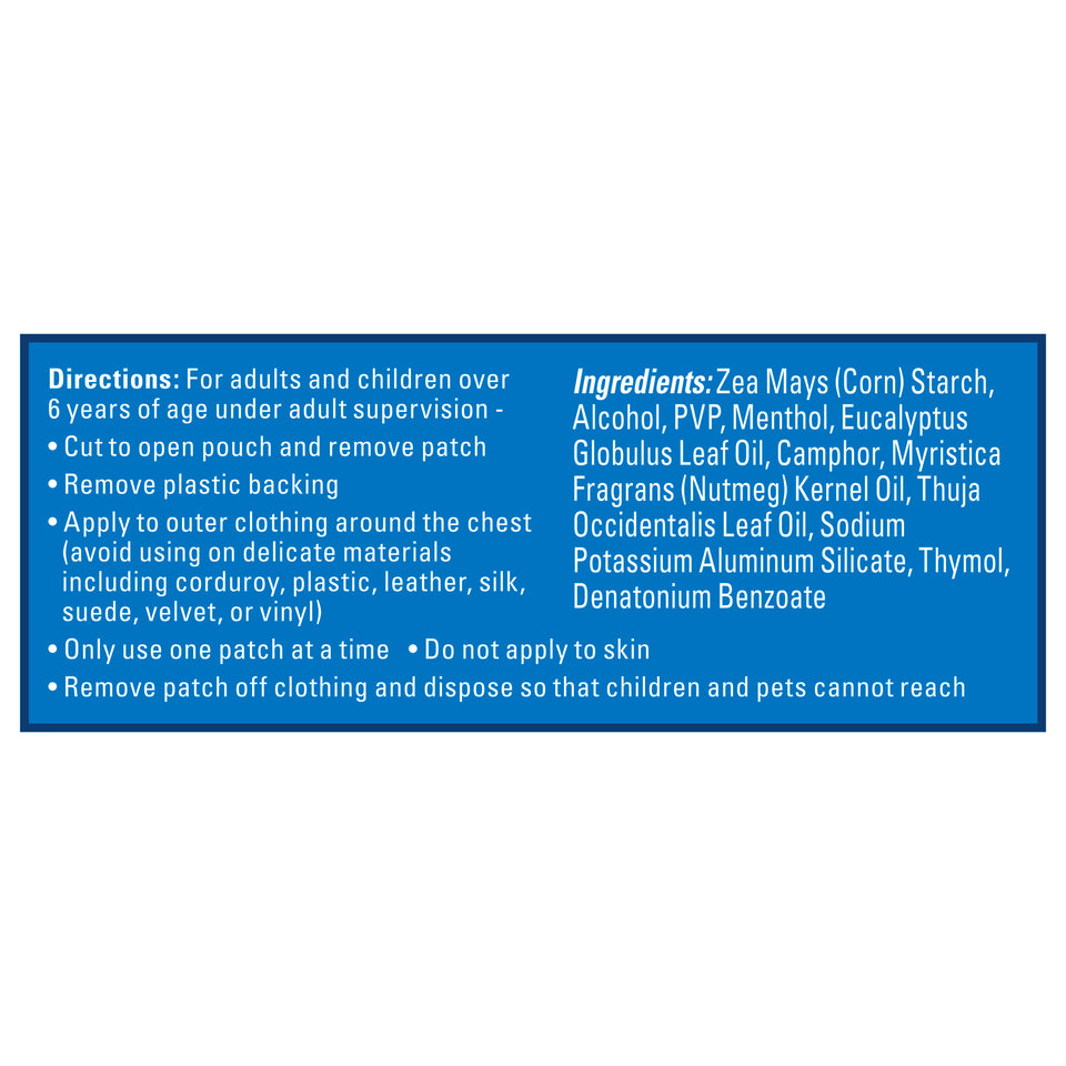 Vicks Children's VapoPatch with Lasting Soothing Vicks Vapors, 5 Ct White - Premium Kids' Cough Cold from Vicks - Just $17.68! Shop now at Kis'like