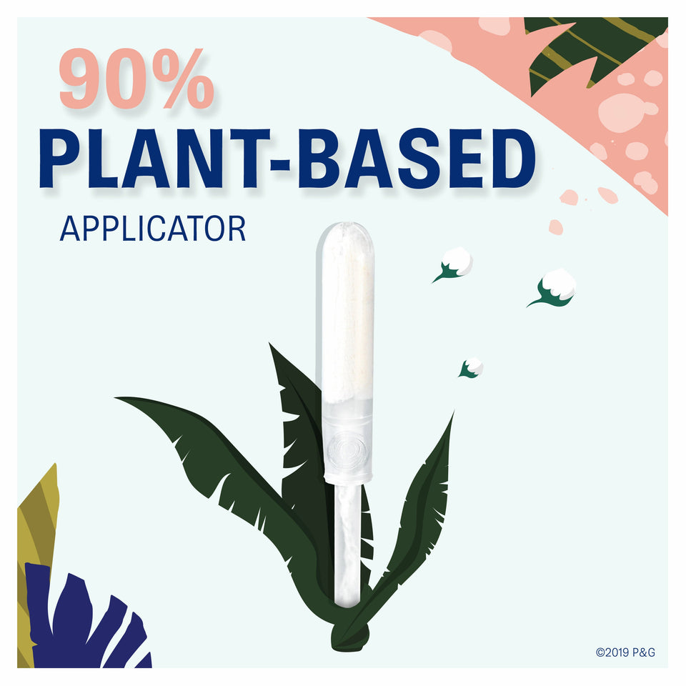 Tampax Pure Organic Super Absorbency Tampons, Unscented, 16 Ct White - Premium Natural Feminine Care from Tampax - Just $18.30! Shop now at Kis'like