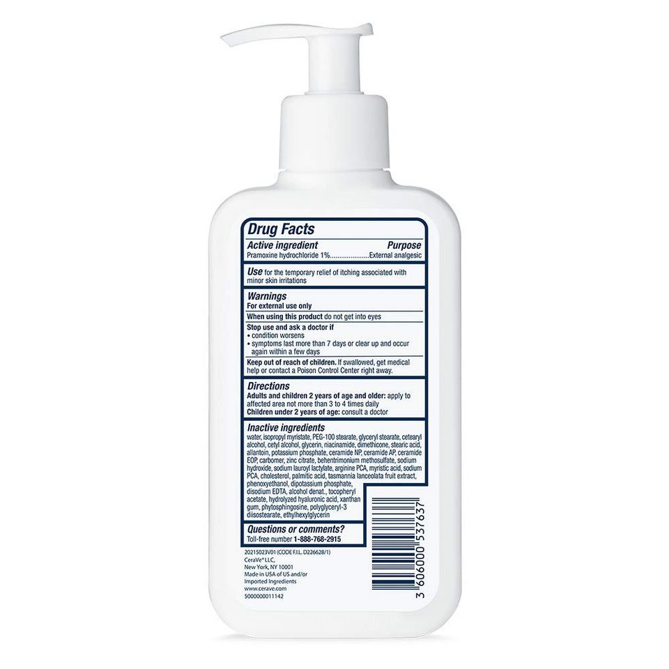 CeraVe Anti Itch Moisturizing Lotion with Pramoxine Hydrochloride | Relieves Itch with Minor Skin Irritations, Sunburn Relief, Bug Bites | 8 Ounce 8 Fl Oz (Pack of 1) - Premium Unknown from CeraVe - Just $18.89! Shop now at KisLike