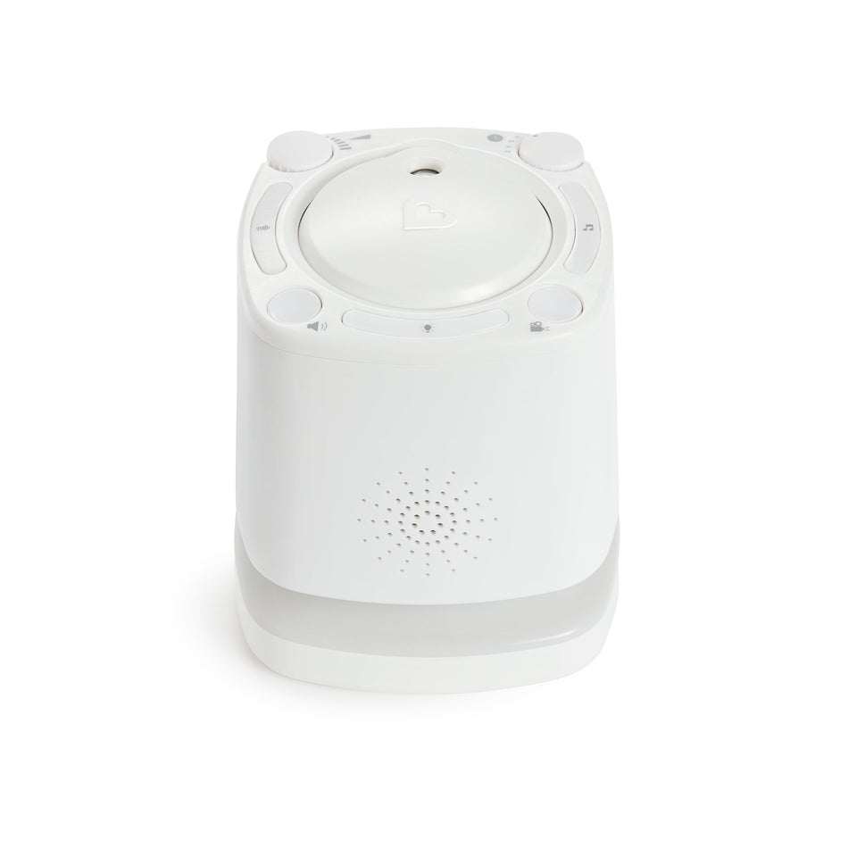 Munchkin Sound Asleep Nursery Projector and Sound Machine with LED Nightlight, Includes 3 Ambient Sounds, 2 Lullabies, and 2 Mozart Compositions White - Premium Nightlights & Soothers from Munchkin - Just $38.99! Shop now at Kis'like