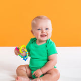 Bright Starts Grab & Spin Rattle and Teether Toy, Ages 3 months + Multicolor Teether, rattle - Premium Baby Rattles from Bright Starts - Just $4.99! Shop now at KisLike