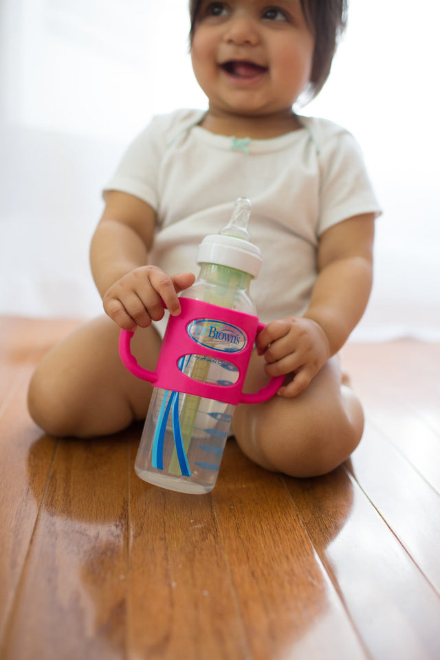Dr. Brown's Narrow Sippy Baby Bottle with Handles - 2PK Turquoise Blue - Premium Toddler Feeding from Dr. Brown's - Just $18.99! Shop now at Kis'like