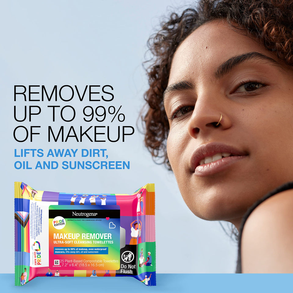 Care with Pride Neutrogena Makeup Remover Cleansing Towelettes, 25 Count, Twin Pack - Premium Cloths & Towelettes from Neutrogena - Just $16.89! Shop now at KisLike