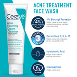CeraVe Skin Care Set for Acne Treatment with Face Wash with Benzoyl Peroxide, Retinol Serum, AM Face Moisturizer with SPF & PM Face Moisturizer,5oz Cleanser + 1oz Serum + 2oz AM Lotion + 2oz PM Lotion - Premium Sets & Kits from CeraVe - Just $68.89! Shop now at KisLike