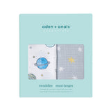 aden + anais™ essentials 100% cotton muslin swaddles, 2 Pack, 44" x 44", space cadet Blue 44" x 44" - Premium Muslin Blankets from aden + anais - Just $29.61! Shop now at Kis'like