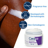 CeraVe Skin Renewing Night Cream | Niacinamide, Peptide Complex, and Hyaluronic Acid Moisturizer for Face | 1.7 Ounce, Packaging may Vary 1.70 Ounce (Pack of 1) - Premium Night Creams from CeraVe - Just $18.89! Shop now at KisLike