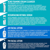 CeraVe Skin Care Set for Acne Treatment with Face Wash with Benzoyl Peroxide, Retinol Serum, AM Face Moisturizer with SPF & PM Face Moisturizer,5oz Cleanser + 1oz Serum + 2oz AM Lotion + 2oz PM Lotion - Premium Sets & Kits from CeraVe - Just $68.89! Shop now at KisLike