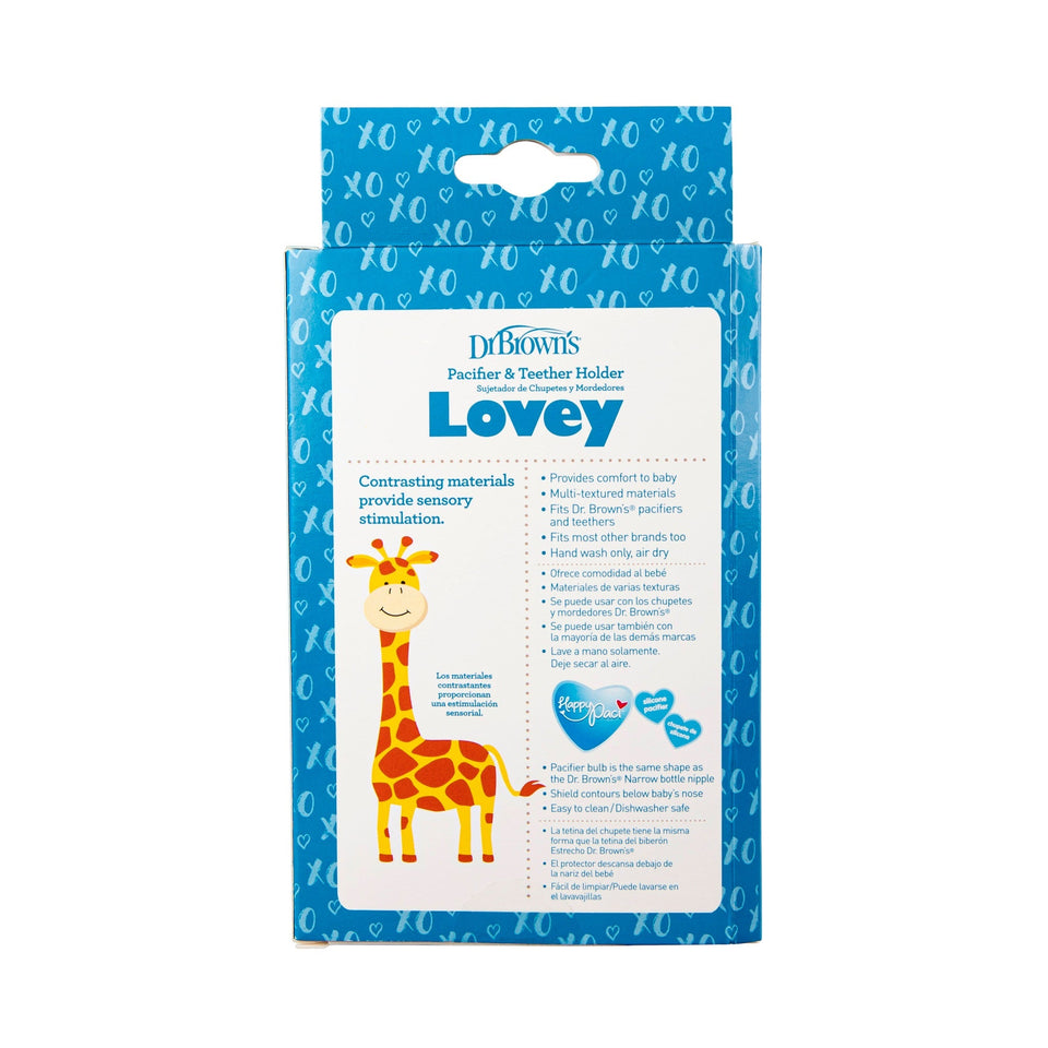 Dr. Brown's Giraffe Lovey with Two One-Piece Silicone Pacifiers Other - Premium Dr. Brown's Pacifier from Dr. Brown's - Just $13.99! Shop now at Kis'like