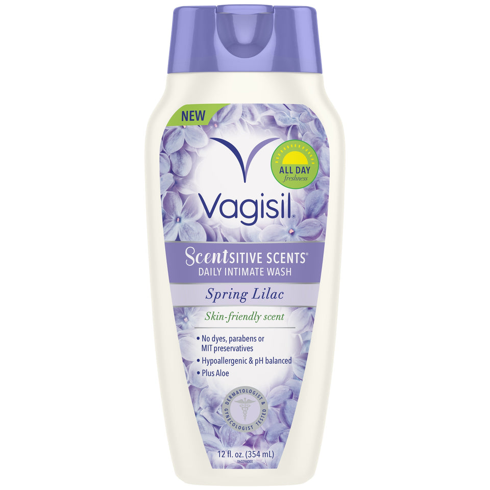 Vagisil Scentsitive Scents Daily Intimate Vaginal Feminine Wash, Spring Lilac Scent, 12 Ounce Bottle (Pack of 3) - Premium All Feminine Care from Vagisil - Just $18.99! Shop now at KisLike