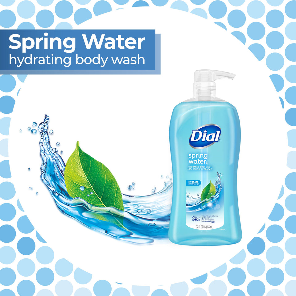 Dial Body Wash, Spring Water, 32 Ounce - Premium Body Wash & Shower Gel from Dial - Just $9.99! Shop now at Kis'like