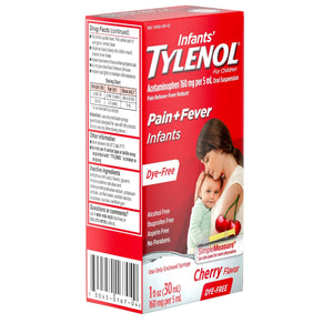 Infants' Tylenol Acetaminophen Medicine, Dye-Free Cherry, 1 fl. oz Other - Premium Oral Pain Relief from TYLENOL - Just $9.99! Shop now at KisLike