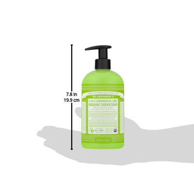 Dr. Bronner's Organic Lemongrass Lime Sugar Pump Soap 24oz Green 24 oz - Premium Body Wash & Shower Gel from Dr. Bronner's - Just $20.99! Shop now at Kis'like