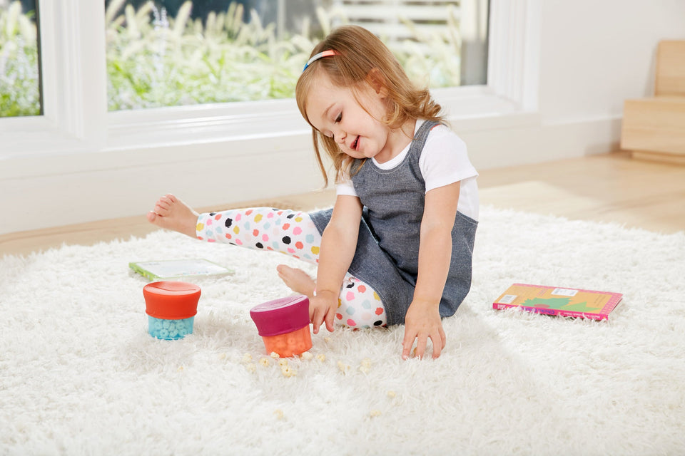 Boon SNUG SNACK Universal Snack Lid Set - Coral & Purple Multicolor - Premium Toddler Feeding from Boon - Just $17.99! Shop now at Kis'like