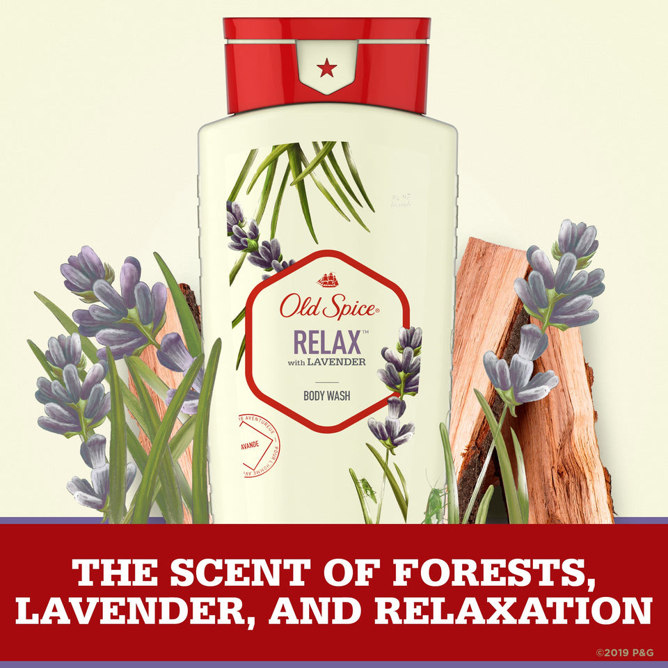 Old Spice Body Wash for Men Relax with Lavender, 16 fl. Oz. White 16 oz - Premium Body Wash & Shower Gel from Old Spice - Just $14.32! Shop now at Kis'like
