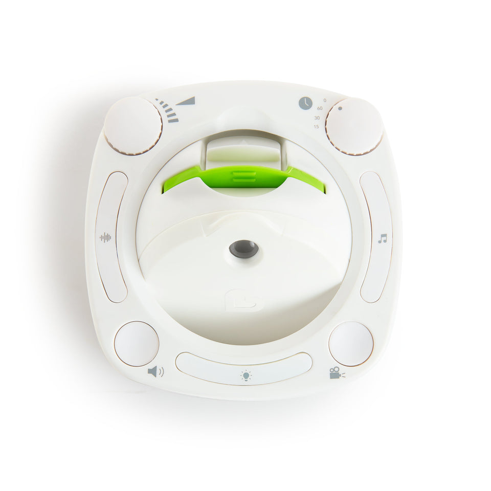 Munchkin Sound Asleep Nursery Projector and Sound Machine with LED Nightlight, Includes 3 Ambient Sounds, 2 Lullabies, and 2 Mozart Compositions White - Premium Nightlights & Soothers from Munchkin - Just $38.99! Shop now at Kis'like