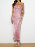 Sequin Cutout Tube Dress - Premium DRESSES from Trendsi - Just $37.20! Shop now at KisLike