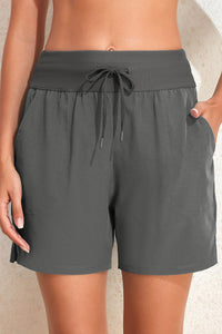 Drawstring Swim Shorts with Pockets - Premium pantalones cortos from Trendsi - Just $27! Shop now at KisLike