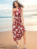 Printed Single Shoulder Sleeveless Dress - Premium DRESSES from Trendsi - Just $20.80! Shop now at KisLike