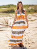 Tie-Dye Halter Neck Sleeveless Dress - Premium DRESSES from Trendsi - Just $16! Shop now at KisLike