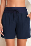 Drawstring Swim Shorts with Pockets - Premium pantalones cortos from Trendsi - Just $27! Shop now at KisLike