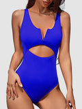 Cutout Notched Wide Strap One-Piece Swimwear - Premium SWIMWEAR from Trendsi - Just $19.10! Shop now at KisLike