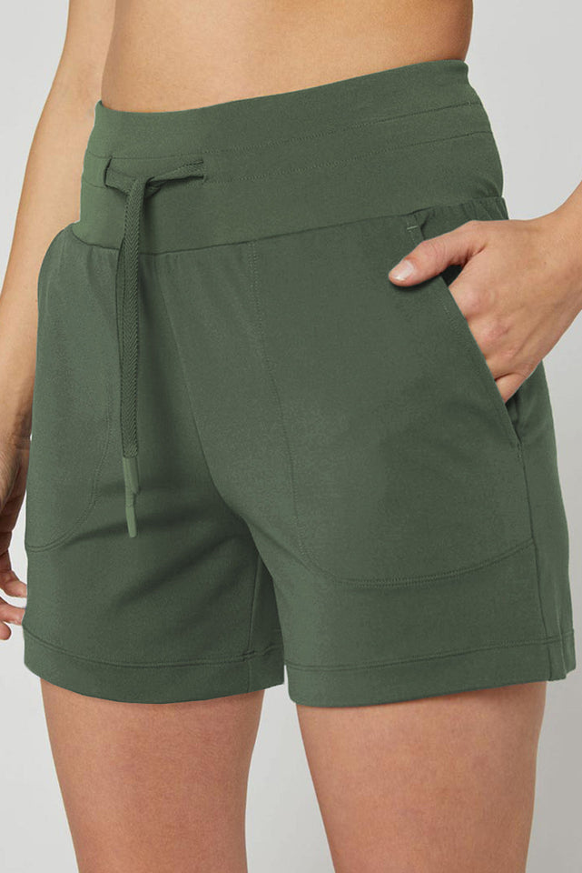 Drawstring Swim Shorts with Pockets - Premium pantalones cortos from Trendsi - Just $27! Shop now at KisLike