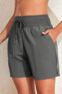 Drawstring Swim Shorts with Pockets - Premium pantalones cortos from Trendsi - Just $27! Shop now at KisLike