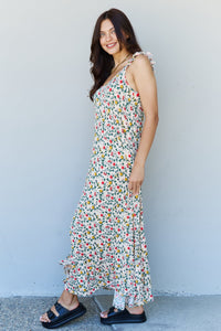 Doublju In The Garden Ruffle Floral Maxi Dress in Natural Rose - Premium DRESSES from Trendsi - Just $33! Shop now at KisLike