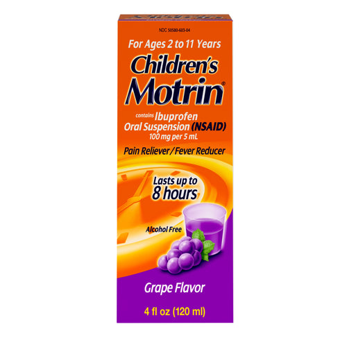Children's Motrin Oral Suspension, Pain Relief, Ibuprofen, Grape Flavored, 4 Oz NA 4 fl oz (120 ml) - Premium Children's Headaches from Children's MOTRIN - Just $12.99! Shop now at Kis'like