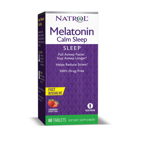 Natrol Advanced Melatonin Calm Sleep, Fast Dissolve Tablets, 60 Count Multicolor 60 TAB - Premium Sleep & Snoring Aids from Natrol - Just $16.04! Shop now at Kis'like