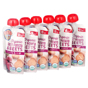 (6 Pack) Earth's Best Organic, Sweet Potato & Beets Baby Food Puree, 3.5 Ounce Beige - Premium Baby Food Stage 2 from Earth's Best - Just $15.52! Shop now at Kis'like