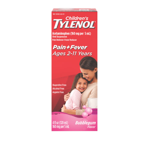 TYLENOL Children's Pain + Fever Relief Medicine, Bubble Gum, 4 fl. Oz. Other - Premium Children's Headaches from TYLENOL - Just $10.99! Shop now at KisLike