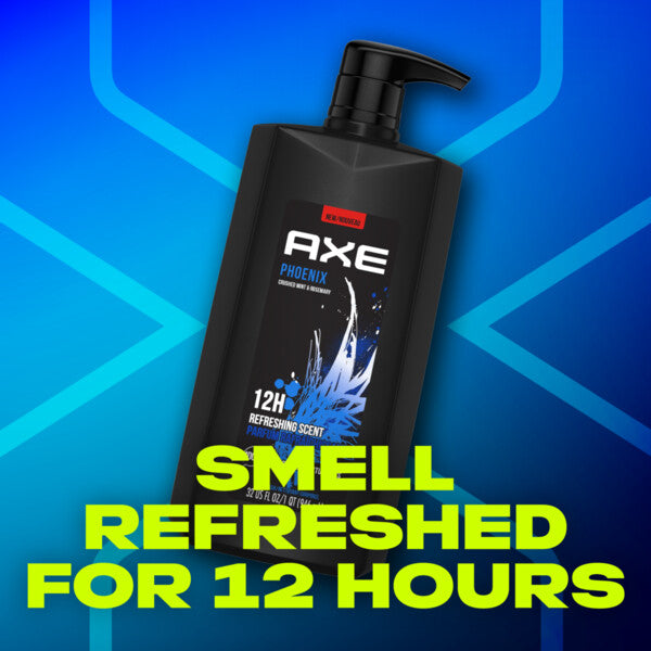 AXE Body Wash Phoenix Crushed Mint & Rosemary Men's Shower Gel 32 oz Pump - Premium Body Wash & Shower Gel from Axe - Just $9.99! Shop now at Kis'like