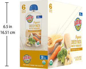 (6 Pack) Earth's Best Organic Stage 3, Cheesy Pasta with Veggies, 3.5 oz Pouch - Premium Baby Food Stage 3 from Earth's Best - Just $13.99! Shop now at Kis'like