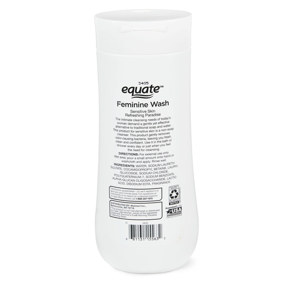 Equate Feminine Wash, Refreshing Paradise, 15 fl. Oz. Compare-to statements for graphics:1. Gy - Premium Equate Personal Health and Hygiene from Equate - Just $11.35! Shop now at Kis'like