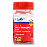 Equate Extra Strength Acetaminophen Red Sweet Coated Tablets, 500 mg, 100 Count - Premium Equate Cough Cold Flu from Equate - Just $3.99! Shop now at 