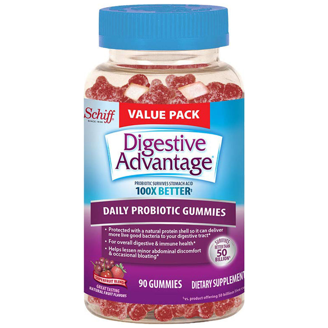 Digestive Advantage Daily Probiotic Gummies, Superfruit Blend - 90 Gummies Multicolor 90 ct - Premium Digestive Advantage Probiotics from Digestive Advantage - Just $22.99! Shop now at Kis'like