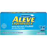 Liquid Gels with Naproxen Sodium Pain Reliever/Fever Reducer, 220 mg, 20 Ct Blue - Premium Headaches & Fever from Aleve - Just $7.99! Shop now at Kis'like