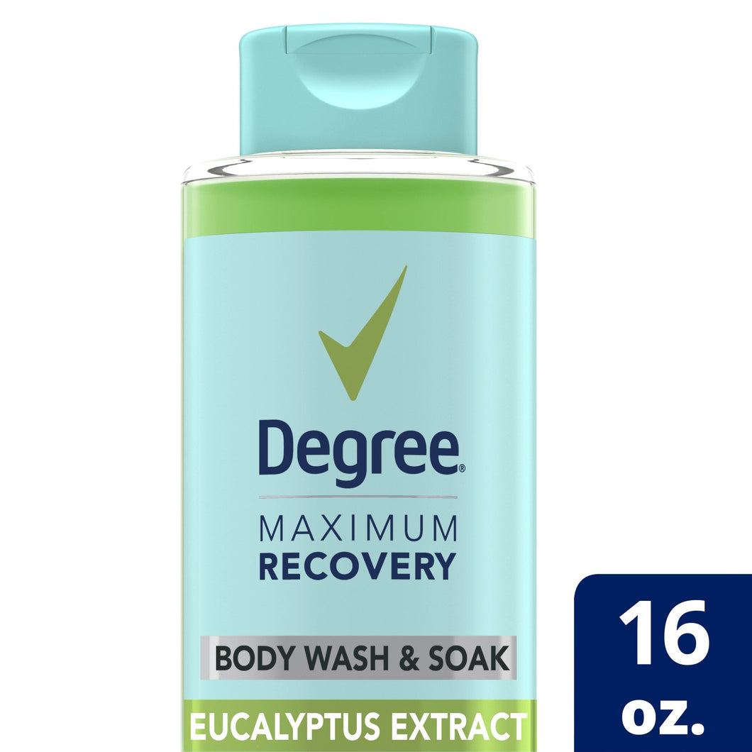 Degree Maximum Recovery Body Wash and Bath Soak Eucalyptus Extract, 16 oz - Premium Body Wash & Shower Gel from Degree - Just $14.32! Shop now at Kis'like