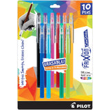 Pilot FriXion ColorSticks Erasable Gel Ink Pens, Fine Pt, Asst Colors, 10 Pk, 425275781 Assorted 0.7 mm - Premium Gel Pens from Pilot - Just $13.99! Shop now at Kis'like
