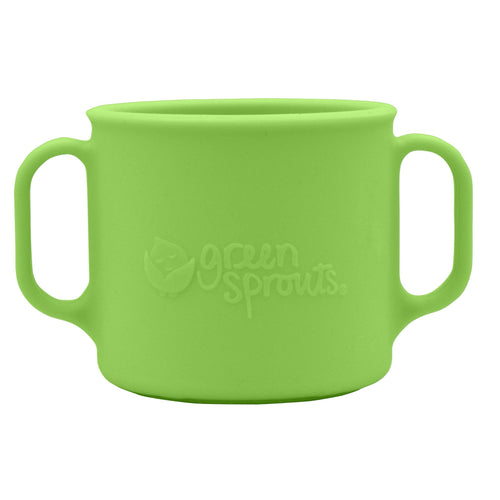 green sprouts Learning Cup-Green-12mo+ Green - Premium Sippy Cups: Alternatives to Plastic from Green Sprouts - Just $18.41! Shop now at Kis'like