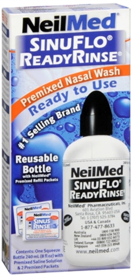 NeilMed Pharmaceuticals SinuFlo, ReadyRinse Premixed Nasal Wash, 1 ea Multicolor - Premium Netipots from Neilmed - Just $11.99! Shop now at Kis'like